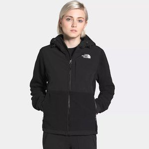 North Face Black Denali Jacket Fleece with Hood